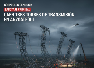 Corpoelec denuncia nuevo «sabotaje criminal» con la caída de tres torres de transmisión en Anzoátegui